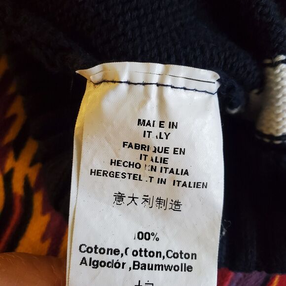 Brandy Melville John Galt Navy Blue & White Striped Cable Knit Sweater Vest Sz M - Picture 5 of 9